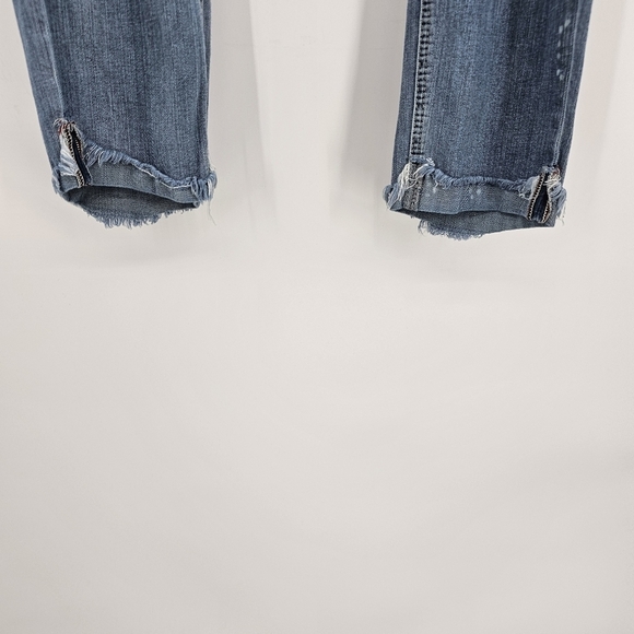 Silver Jeans Kenni mid rise distressed ankle jeans women's size 33 - Picture 3 of 10